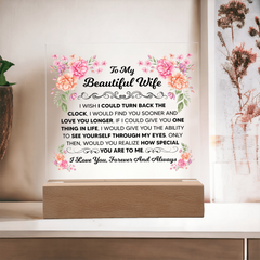 To My Beautiful Wife – Acrylic Square